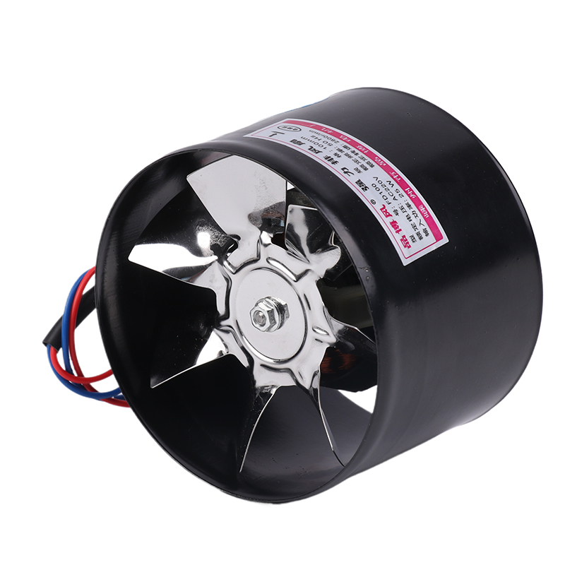 Home Bathroom Extractor Fan - 4-Zoll-Lüfter für Zuhause und Küche, Metallrohr-Belüftungsventilator,