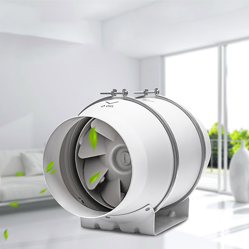 Home Bathroom Extractor Fan - 2026 6 Zoll Inline-Kanalventilator, Luftventilator, Abluftventilator,