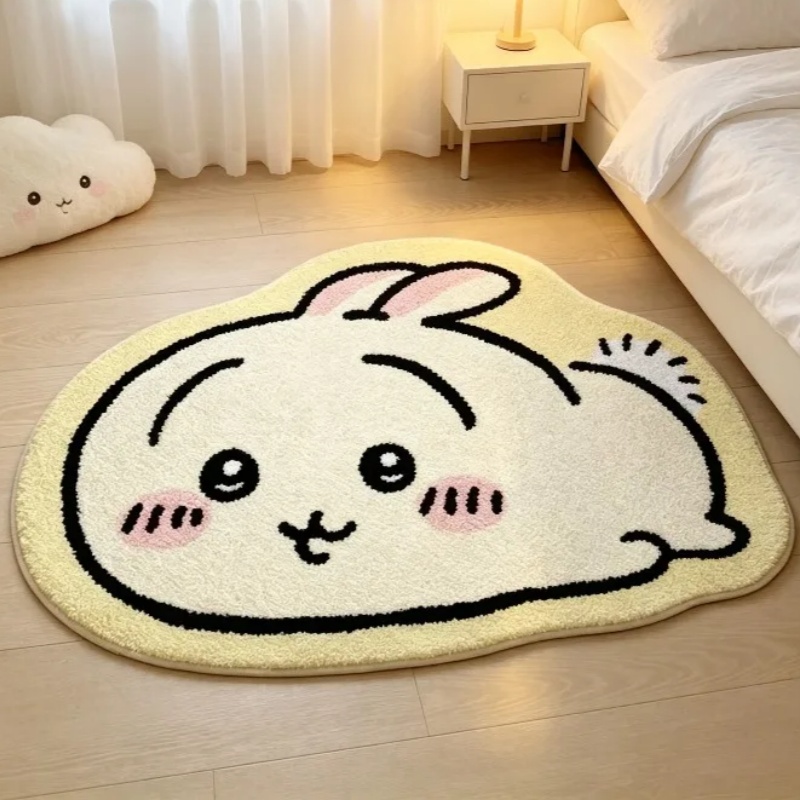 Home Bathroom Floor Mats - Chiikawa Cartoon Teppich Anime Hachiware Usagi