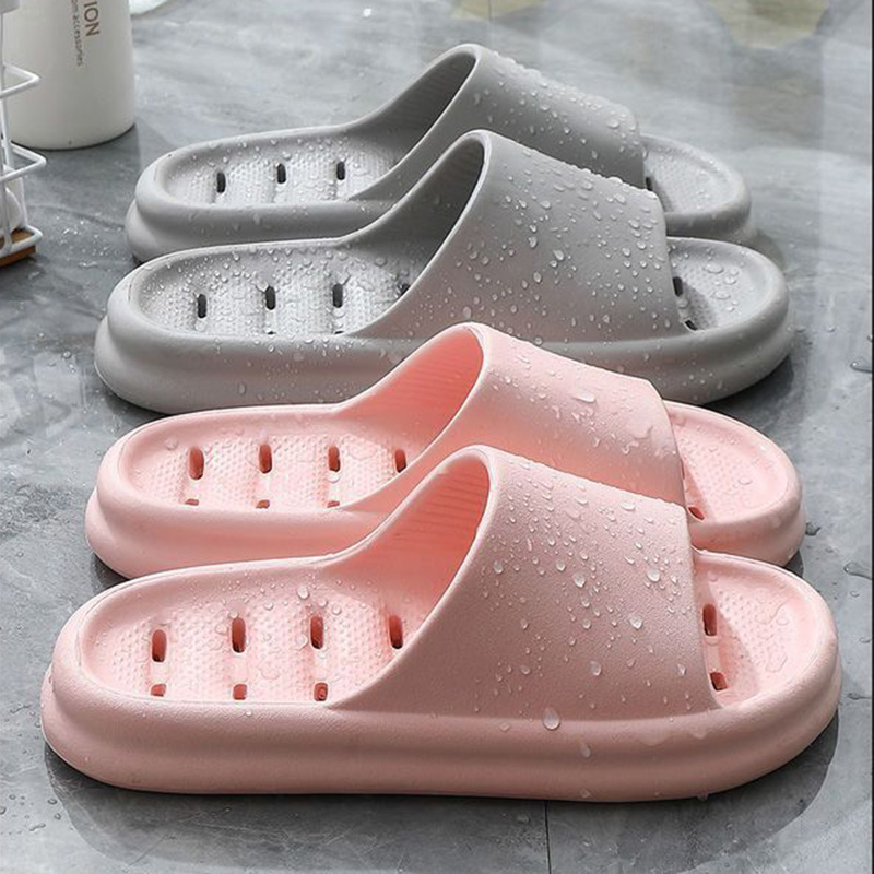 Home Bathroom Size - Ausgehöhlte EVA Badezimmer-Duschpantoffeln für Damen, Weiche