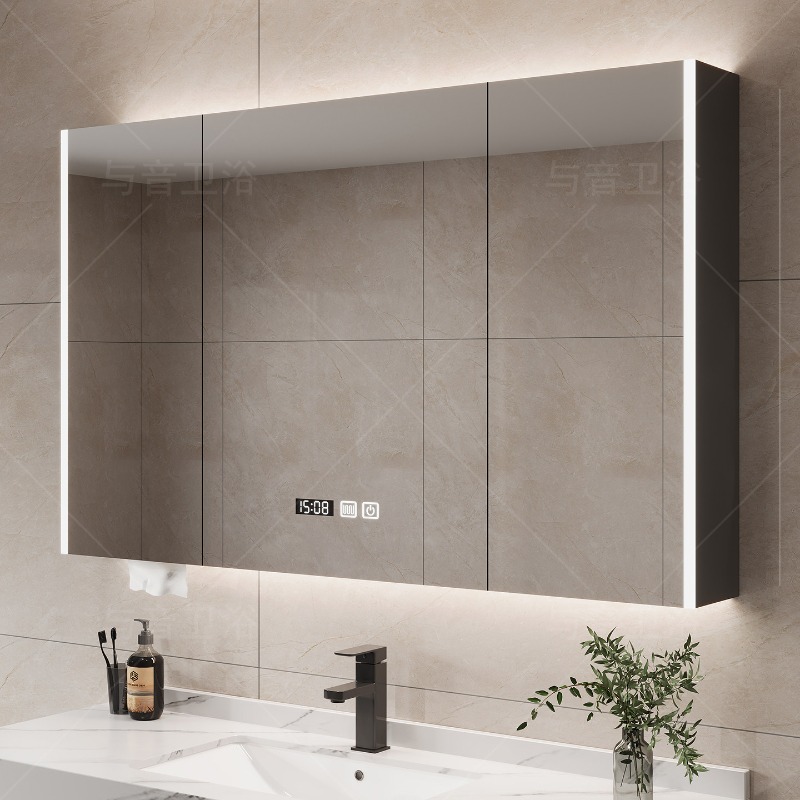 Home Bathroom Cabinets - Übermaßgefertigte Badezimmerschrank-Regale, Spiegel-Organizer, Eck-Make-up-Schrank, Moderne Holz-Archivschränke,