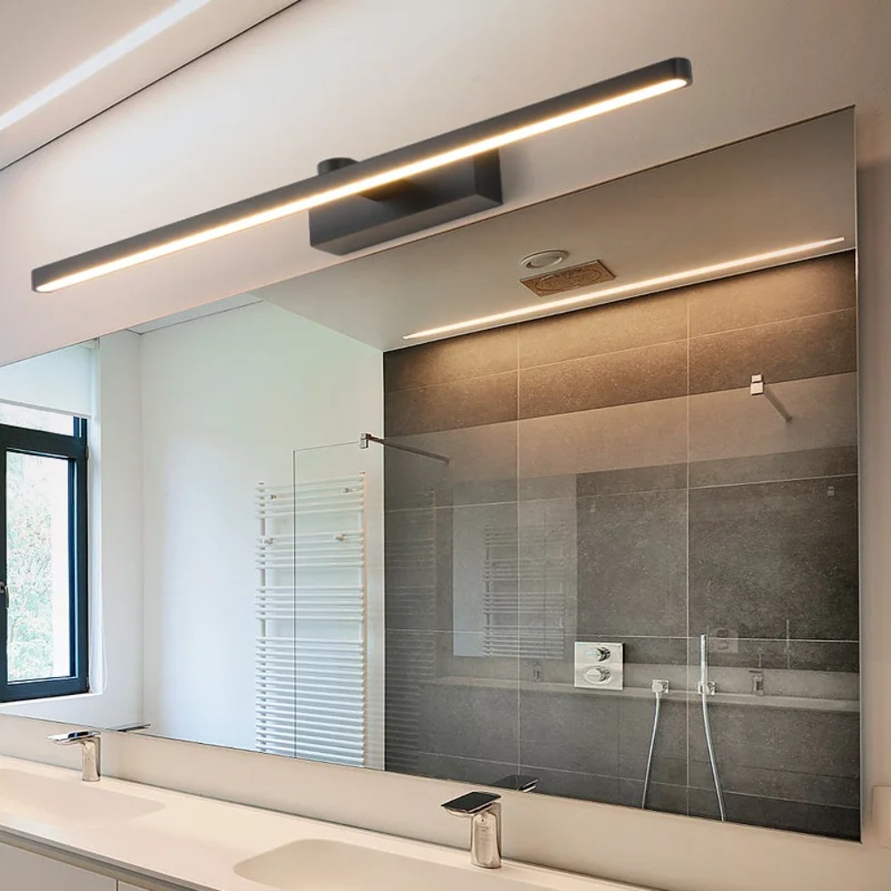 Home Bathroom Vanity - JOYINLED 40CM Schwarze LED-Spiegelleuchte Moderne Badezimmer-Waschtischlampe