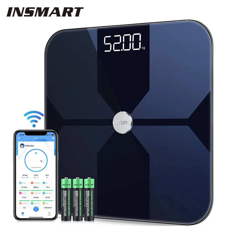 Home Bathroom Scales - Körperfettwaage Wifi Home Precision Intelligente elektronische