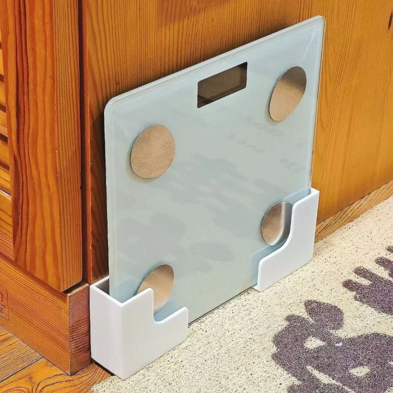Home Bathroom Scales - 2 Stück Bohrfreies Badezimmer-Aufbewahrungsregal - Wandmontierte