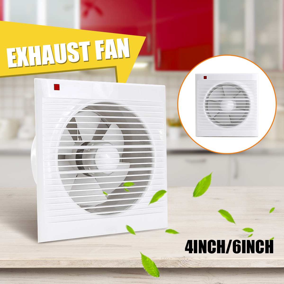 Home Bathroom Exhaust Fan - 4 Zoll 6 Zoll 8 Zoll