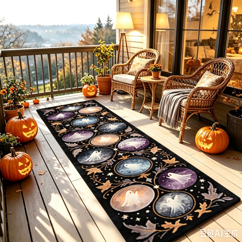 Gotischer Halloween-Fenstersze – Home Bathroom Scene Bewertung und Preis