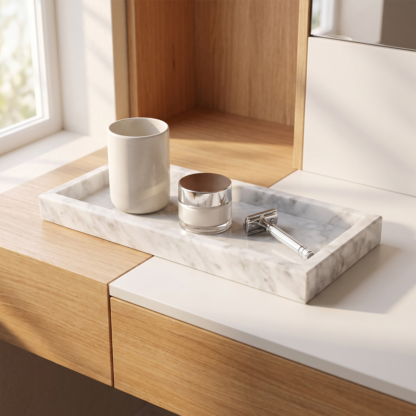 Rechteckiges Marmortablett für – Home Bathroom Vanity Bewertung und Preis