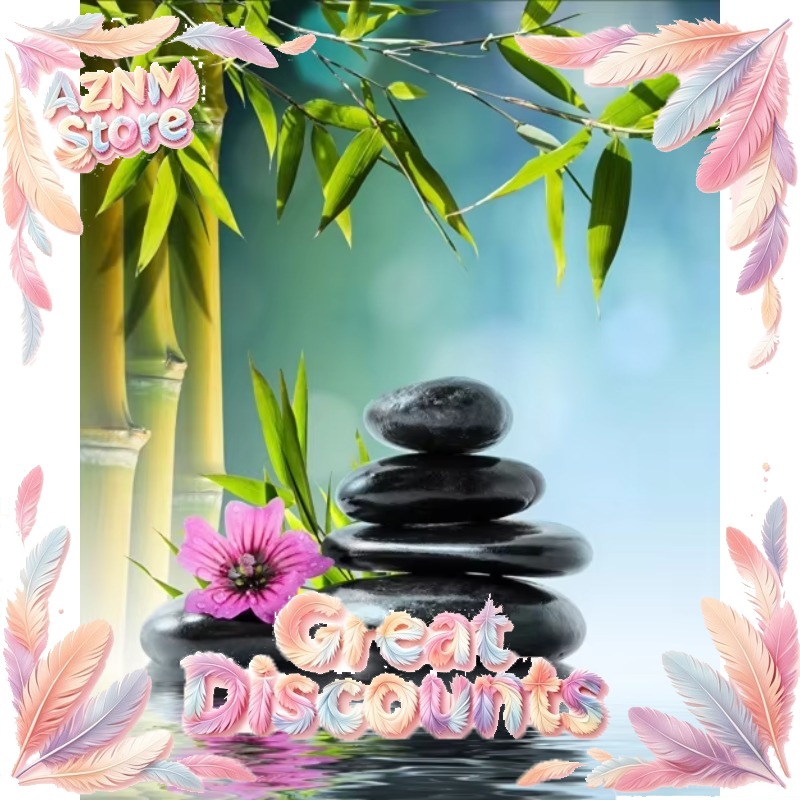 Grüner Bambus Zen-Stein Leinwa – Home Bathroom Scene Bewertung und Preis