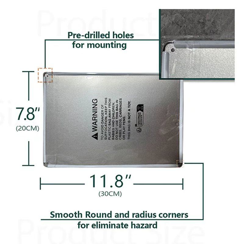 2D-Aluminium-Wandtafel mit Toi – Home Bathroom Etiquette Bewertung und Preis