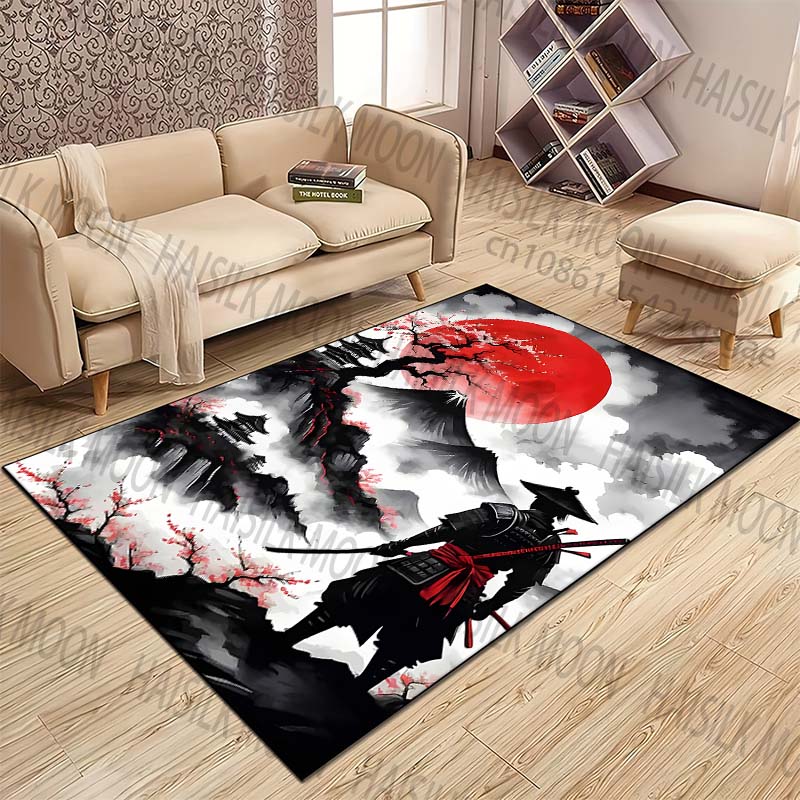 Samurai-Teppich mit roter Sonn – Home Bathroom Scene Bewertung und Preis