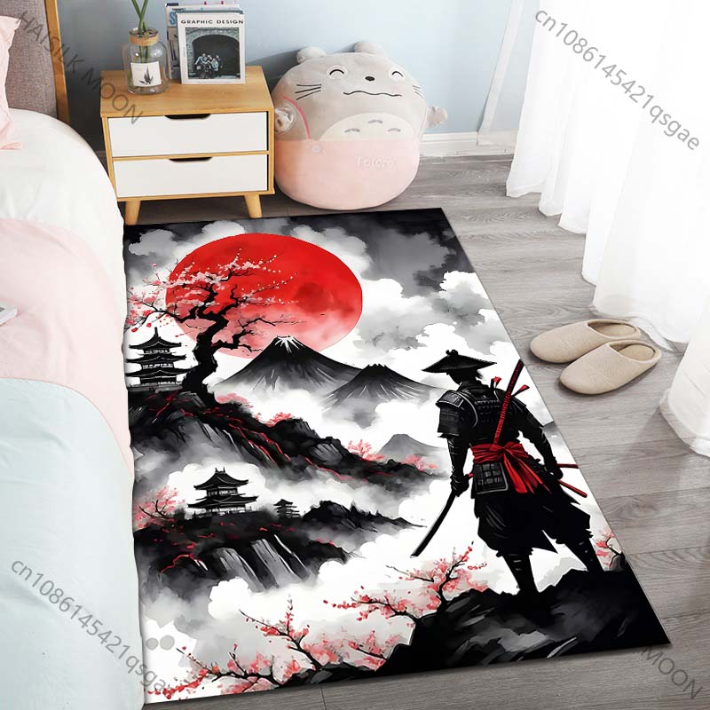 Samurai-Teppich mit roter Sonn – Home Bathroom Scene Bewertung und Preis