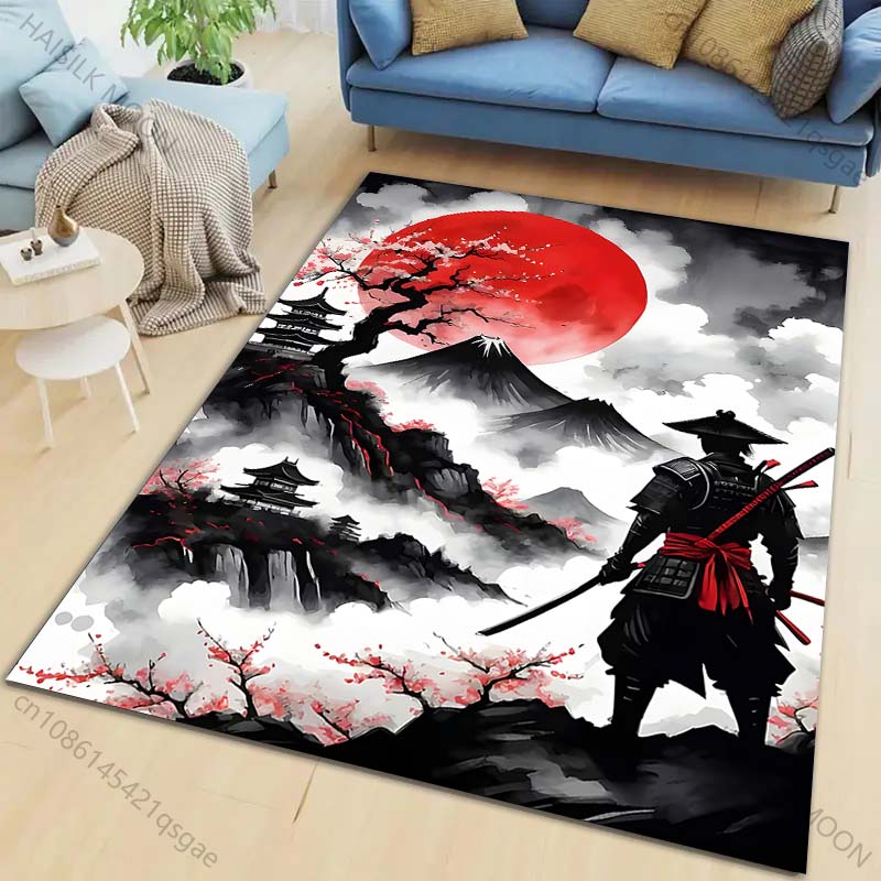Samurai-Teppich mit roter Sonn – Home Bathroom Scene Bewertung und Preis