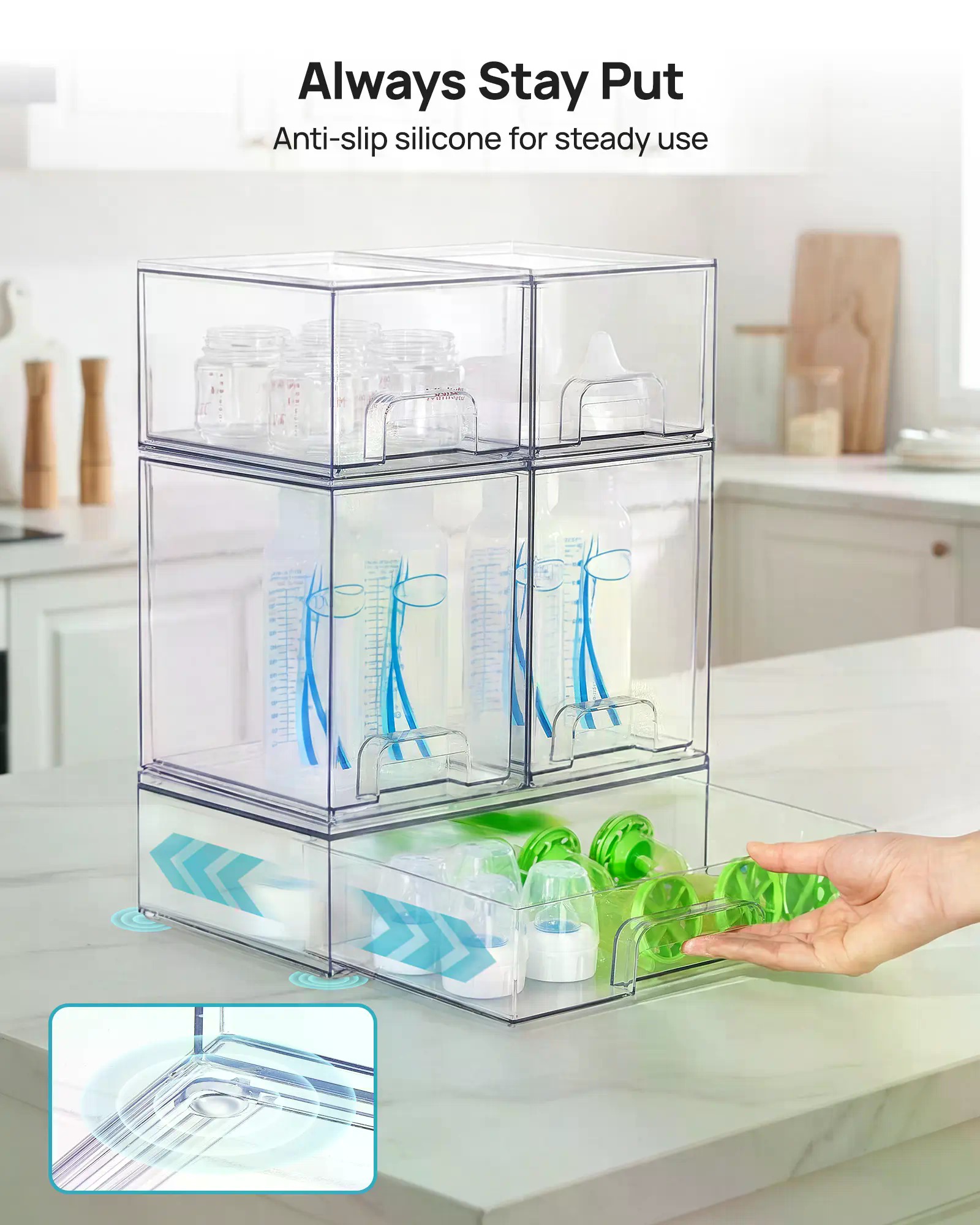5/8er-Pack stapelbare Aufbewah – Home Bathroom Vanity Bewertung und Preis